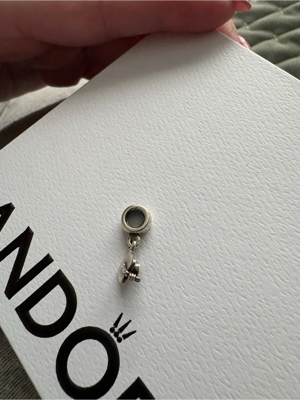 Pandora Silver Graduated Cap Dangle Charm